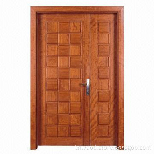 Exquisite Interior Composite Wood Door with Natural Wood Veneer and Environment-friendly Painting